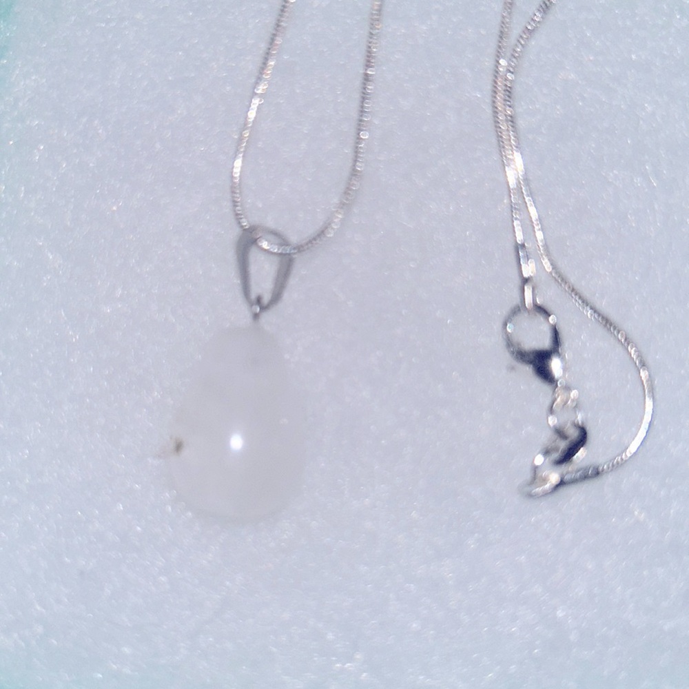 Boho hippie Quartz Crystal Sterling Silver 24” Necklace